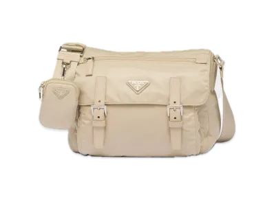 PRADA Re-Nylon Shoulder Bag "Sand Beige"
