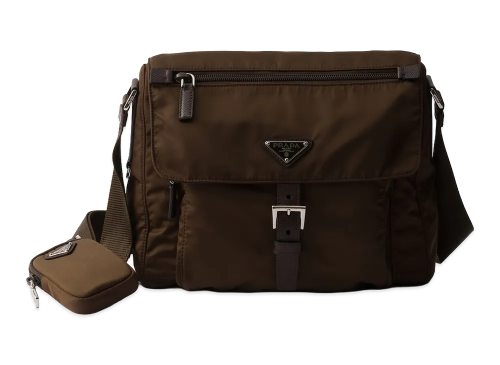 PRADA Re-Nylon Shoulder Bag "Sienna Brown"