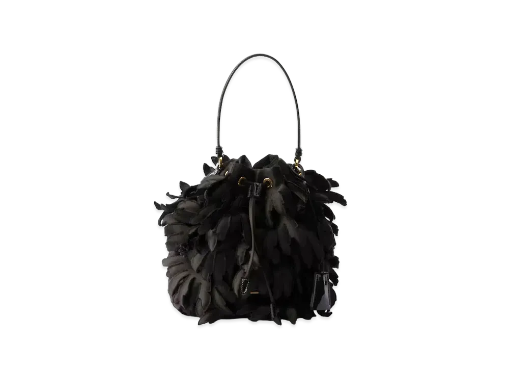 PRADA Satin and Patent Leather Mini-Bag "Black"