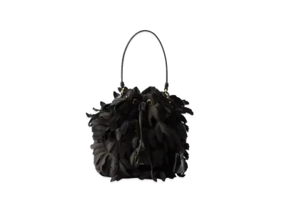 PRADA Satin and Patent Leather Mini-Bag "Black"