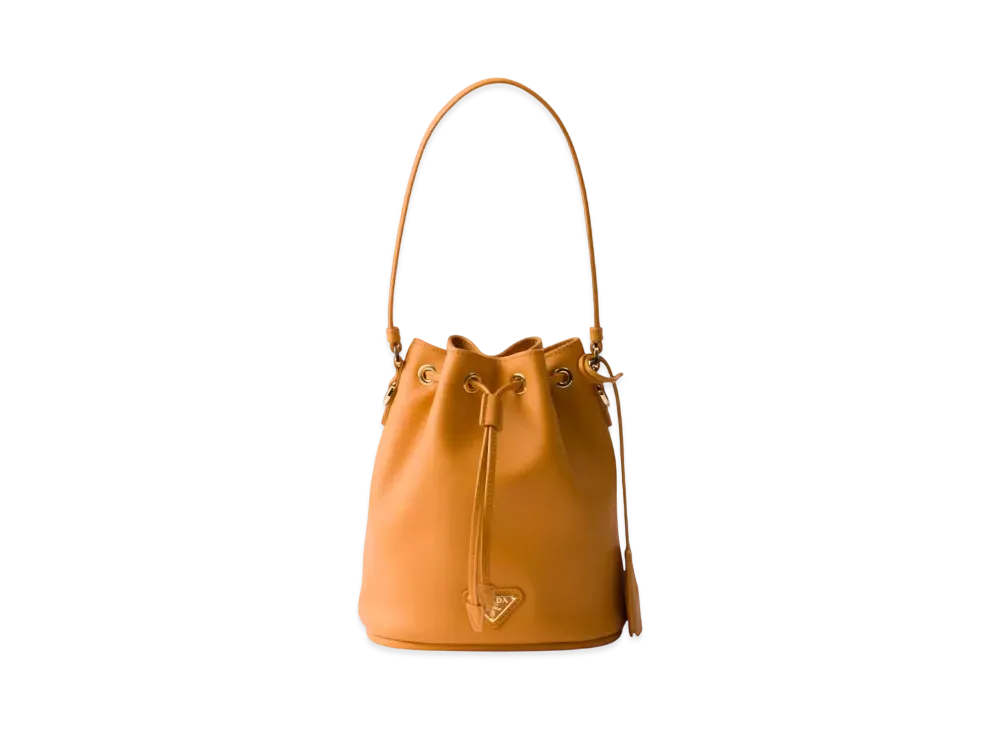 【PRADA】レザー ミニバッグ★1BE067_2CYS_F0287_V_ZOH★黄色 PRADA】レザー ミニバッグ☆1BE067_2CYS_F0287_V_ZOH☆黄色