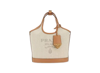 PRADA Women's Canvas Handbag "Beige"