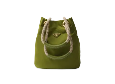 PRADA Mariner Re-Nylon Small Bucket Bag "Olive"