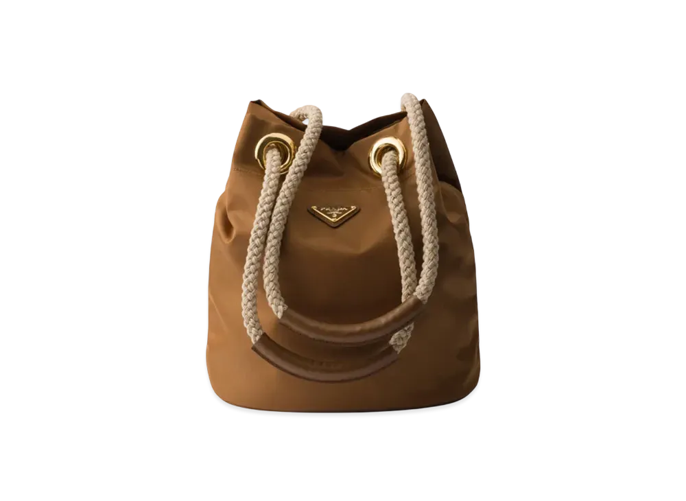 PRADA Mariner Re-Nylon Small Bucket Bag "Brandy"