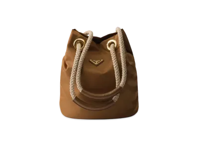 PRADA Mariner Re-Nylon Small Bucket Bag "Brandy"