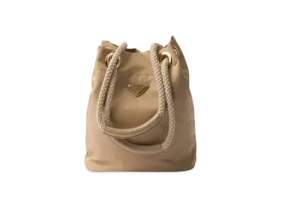 PRADA Mariner Re-Nylon Small Bucket Bag "Beige"