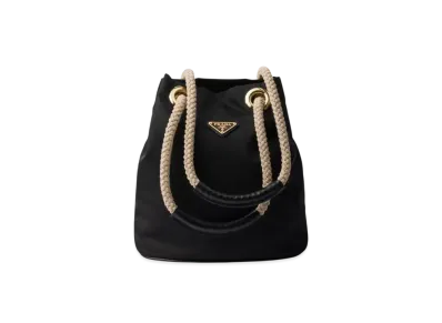 PRADA Mariner Re-Nylon Small Bucket Bag "Black"