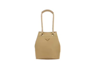 PRADA Women's Re-Nylon Mariner Bucket Bag "Camel"