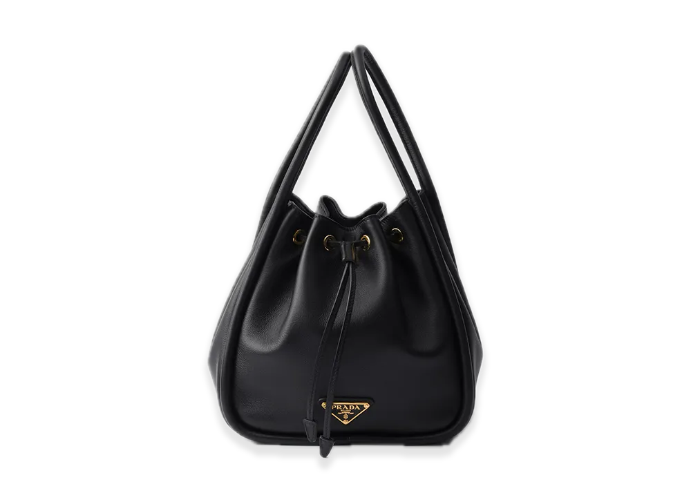 PRADA Darling Leather Mini Bucket Bag "Black"