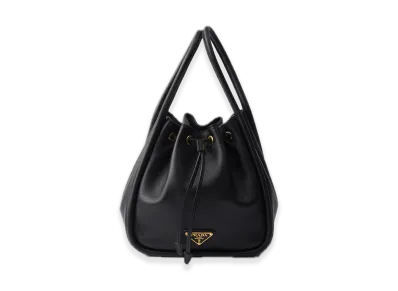 PRADA Darling Leather Mini Bucket Bag "Black"