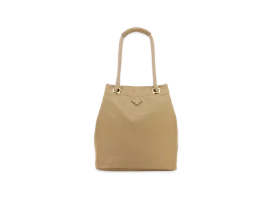 PRADA Wonen's Re-Nylon Large Mariner Bucket Bag "Camel"