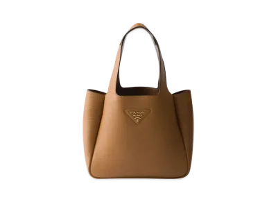 PRADA Small Leather Tote Bag "Camel"