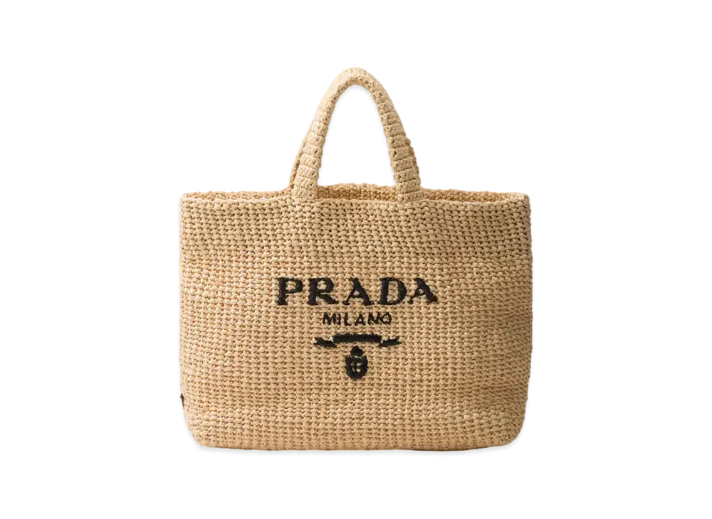 PRADA Crochet Tote Bag "Natural"