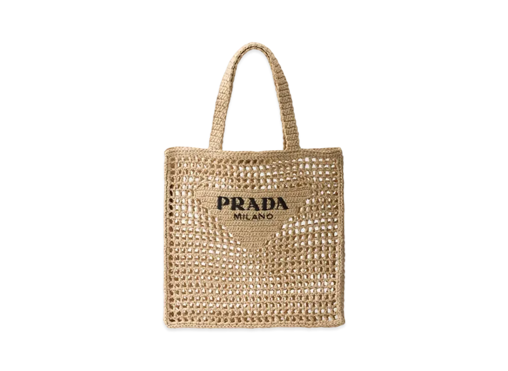 PRADA Crochet Tote Bag "Natural"