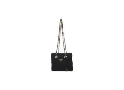 PRADA 1995 Chaine Re-Nylon Tote Bag "Nero"