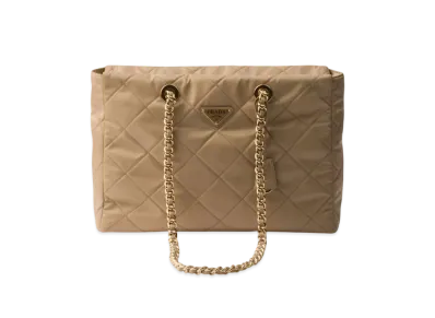 PRADA Re-Edition 1995 Chaine Large Re-Nylon Bag "Beige"