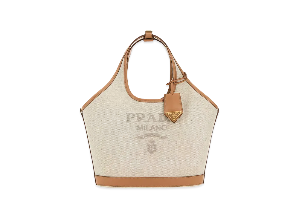 PRADA Women's Canvas Handbag "Beige"