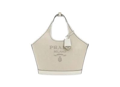 PRADA Women's Canvas Handbag "Beige"