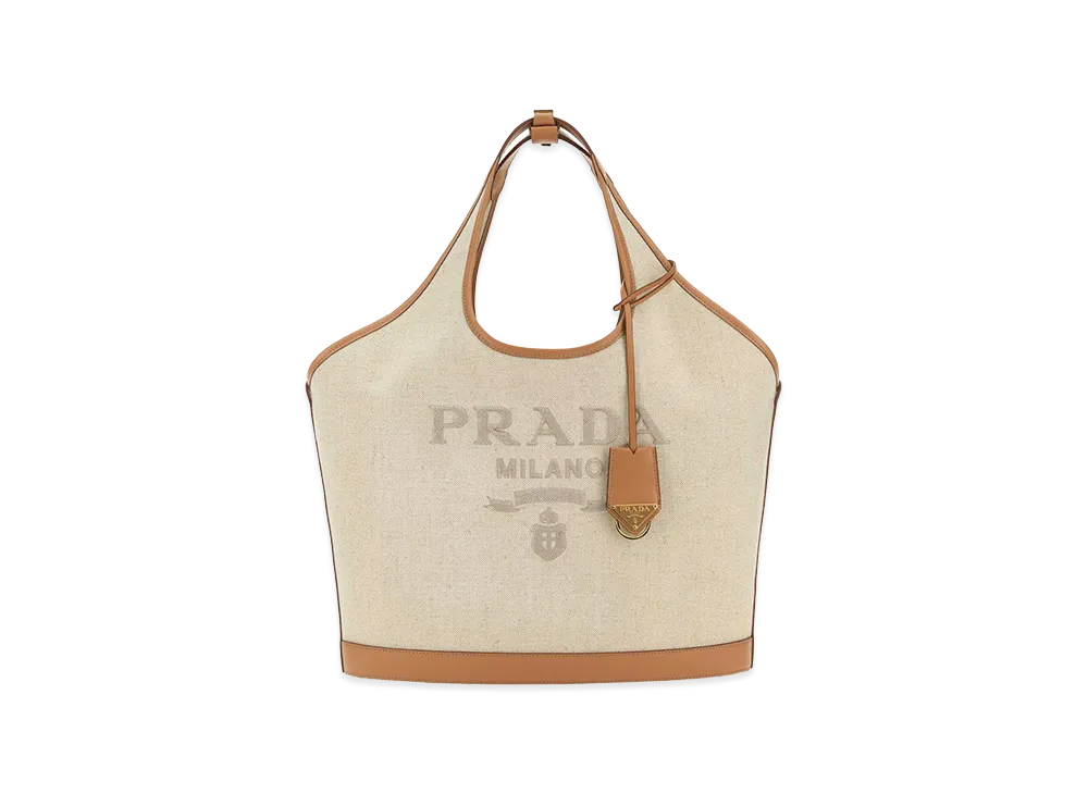 PRADA Women's Canvas Handbag "Beige"