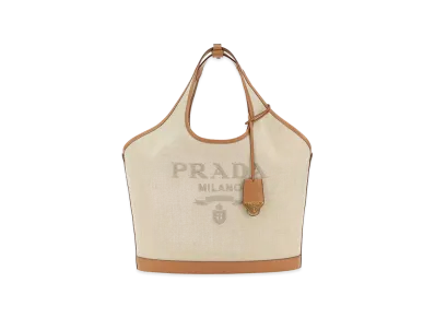 PRADA Women's Canvas Handbag "Beige"