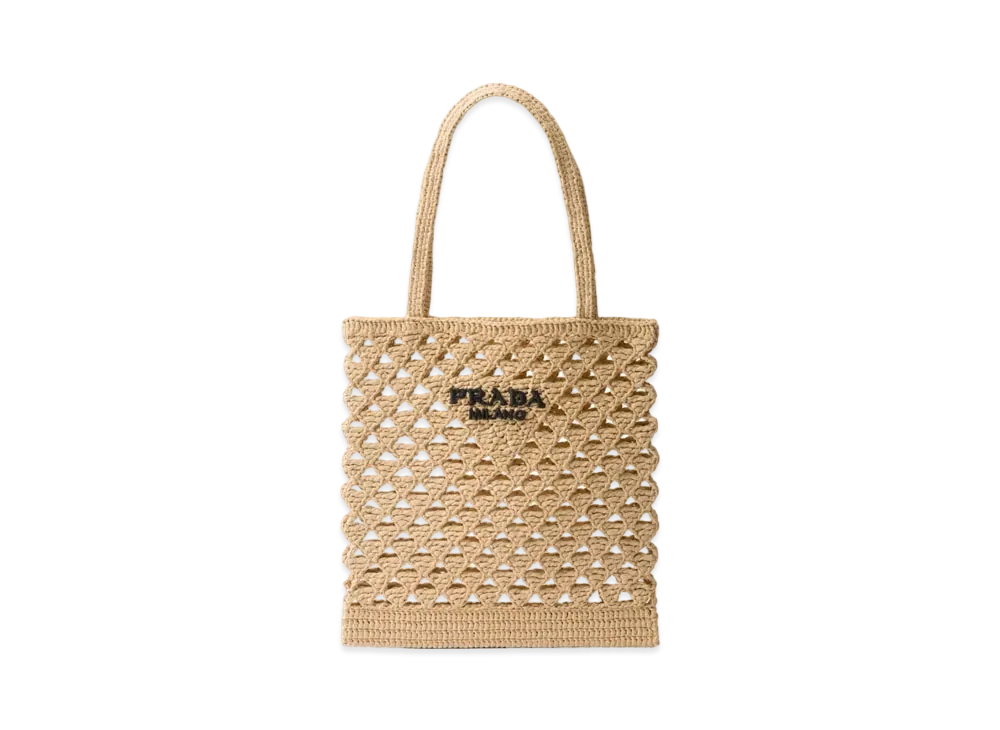 PRADA Crochet Tote Bag "Natural"