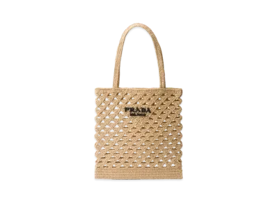 PRADA Crochet Tote Bag "Natural"