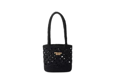 PRADA Women's Straw Handbag "Black"