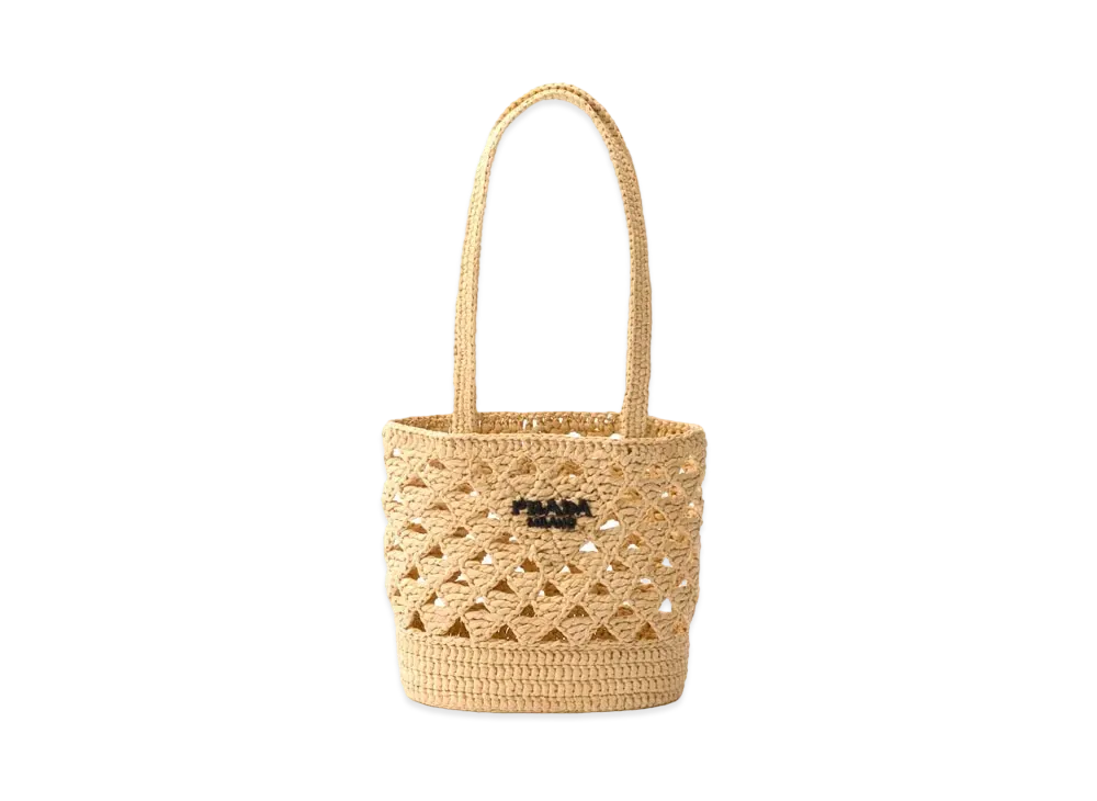 PRADA Crochet Tote Bag "Natural"