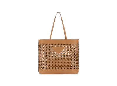 PRADA Women's Leather Shopping Bag "Beige"