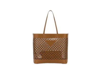 PRADA Women's Leather Shopping Bag "Beige"