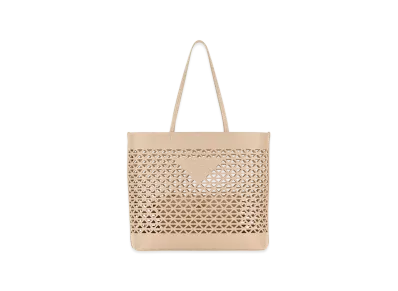 PRADA Women's Leather Shopping Bag "Beige"