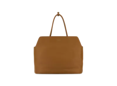 PRADA Women's Leather Shopping Bag "Beige"
