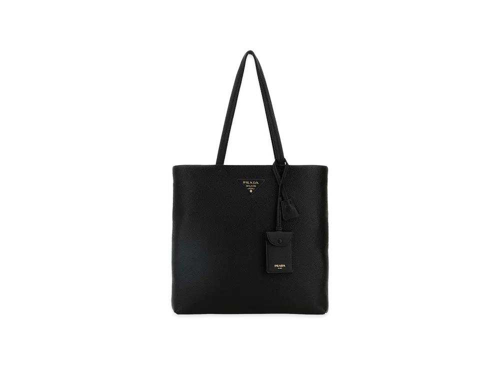 PRADA Women's Leather Shopping Bag "Black"