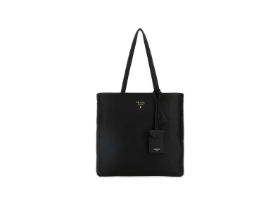 PRADA Women's Leather Shopping Bag "Black"