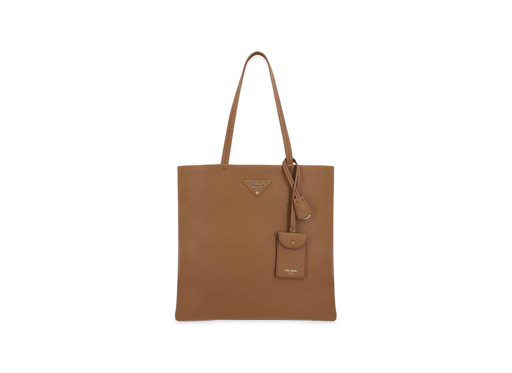 PRADA Women's Leather Shopping Bag "Beige"