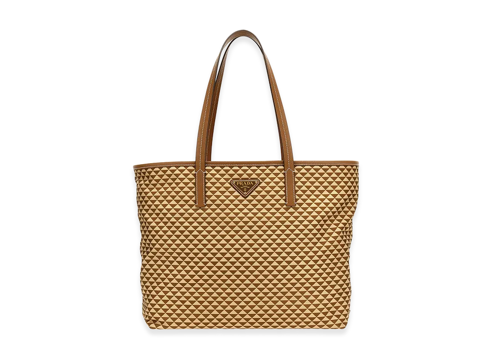 PRADA Women's Symbole Shopping Bag "Camel"