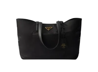 PRADA Re-Edition 1978 Medium Re-Nylon and Saffiano Leather Tote Bag "Black"