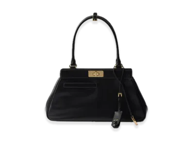PRADA Medium Leather Tote Bag "Black"