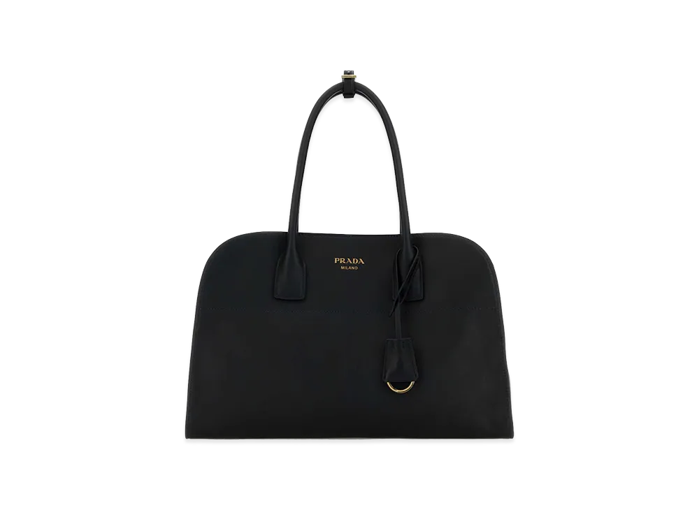PRADA Women's Leather Medium Shopping Bag "Black"