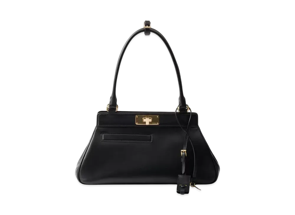 PRADA Medium Leather Handbag "Black"