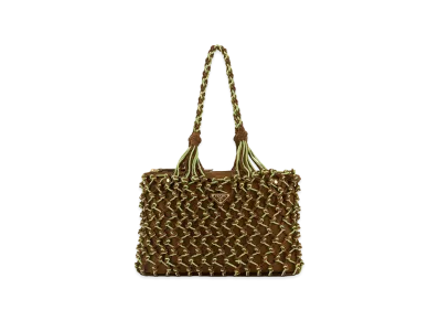 PRADA Women's Two-Tone Mesh Shopping Bag "Multicoloured"