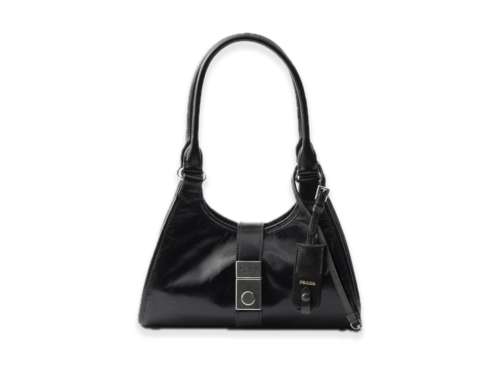 PRADA Small Leather Tote Bag "Black"