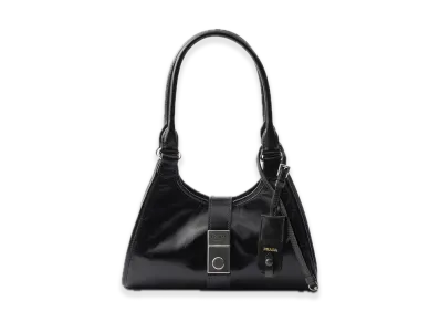 PRADA Small Leather Tote Bag "Black"