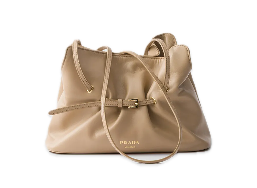 PRADA Dada Small Nappa Leather Bag "Sand Beige"