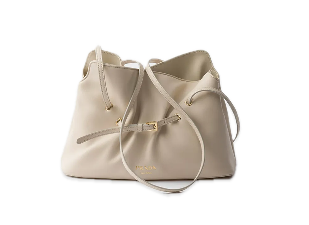 PRADA Dada Small Nappa Leather Bag "Ivory"