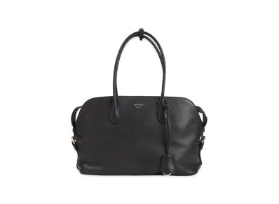 PRADA Wonen's Leather Large Shopping Bag "Black"