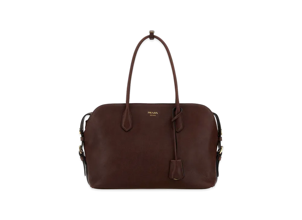 PRADA Women's Leather Large Shopping Bag "Brown"