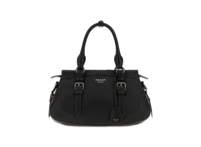 PRADA Wonen's Leather Large Handbag "Black"