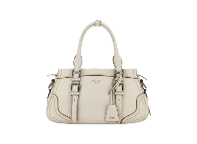 PRADA Women's Leather Large Handbag "White"