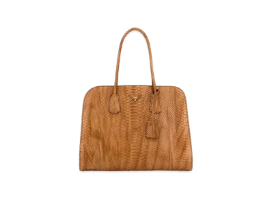 PRADA Women's Leather Shopping Bag "Beige"